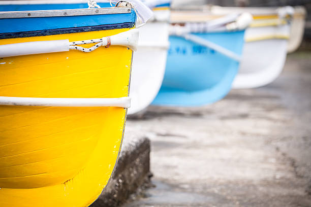 istock Colorful wooden boats. 502091649