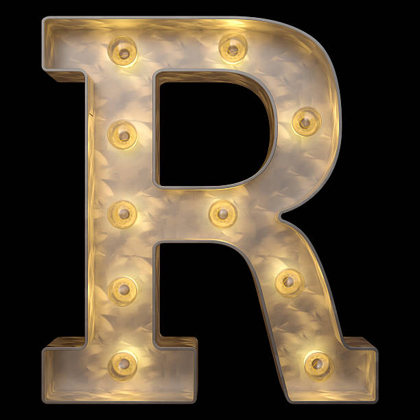 istock Retro alphabet. Isolated over black background 502091962