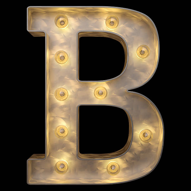 istock Retro alphabet. Isolated over black background 502092052