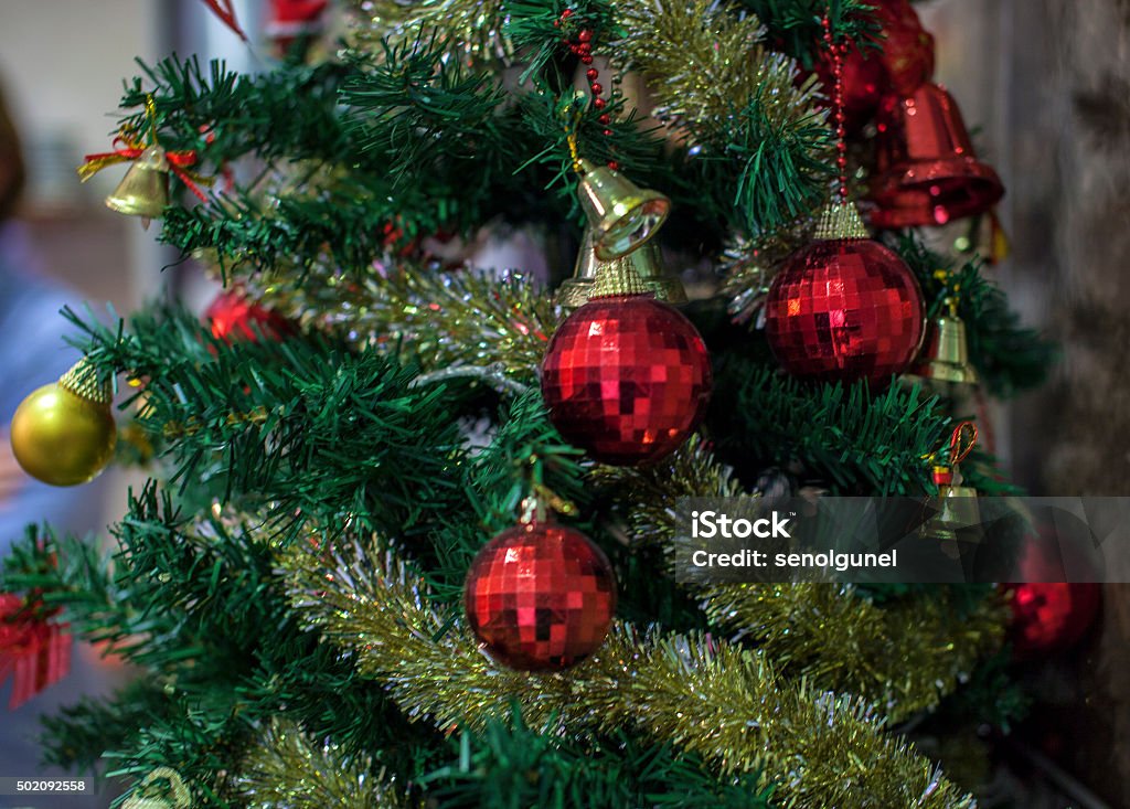 Christmas Tree Detail decoration ideas 2015 Stock Photo