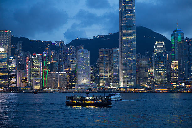 Hong Kong Harbour stock photo