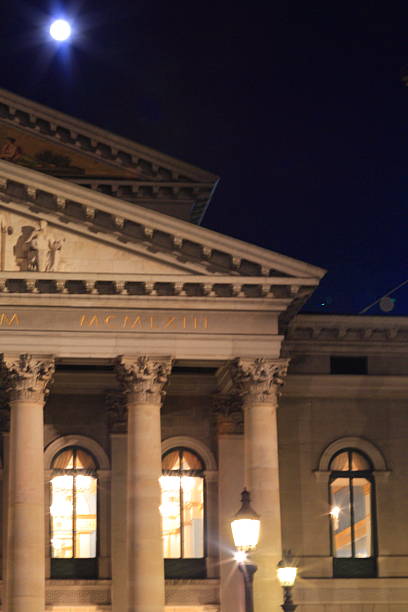 istock Munich National Theater Facade Close-up at Night 502096322
