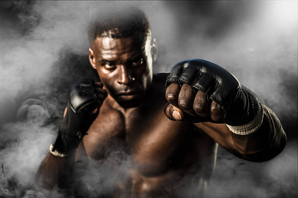 istock MMA Fighter On A Smokey  Background 502098936