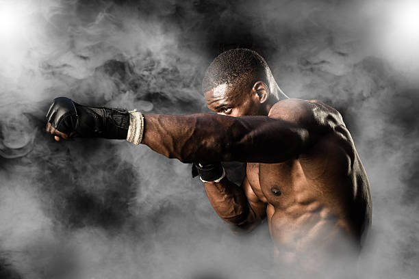 istock MMA Fighter On A Smokey  Background 502099032