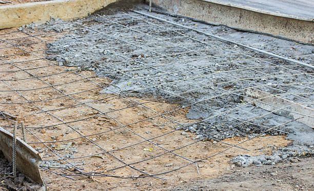 istock Foundation site , Preparing the floor to pour concrete. 502105862