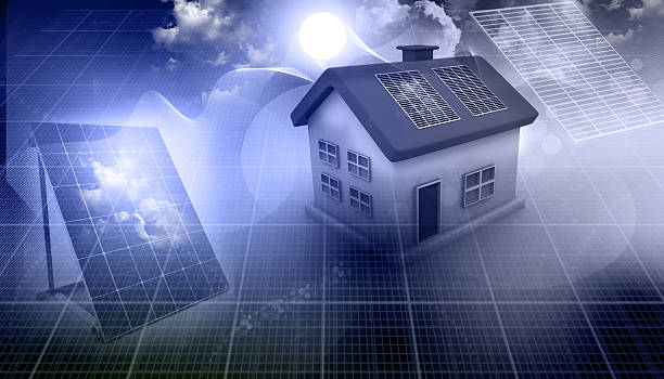 istock 3d render of a house with solar panels 502111451