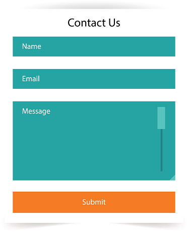 Simple Contact Us Form.pdf Simple Contact Us Form Templates Vector Template Stock Illustration ...