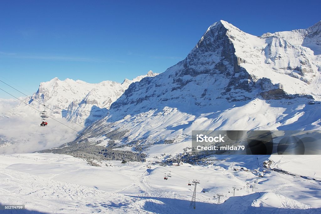 Kleine Scheidegg, Svizzera - Foto stock royalty-free di Grindelwald