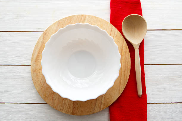istock Wooden spoon and dish over wooden table 502116752