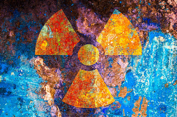 Ionizing Radiation Symbol stock photo