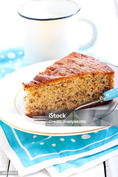 Slice Of Banana Cake Stock Photo - Download Image Now - Appetizer, Baked, Banana