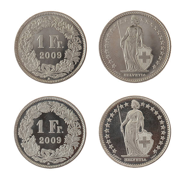 istock Swiss Coins Isolated on White 502118069