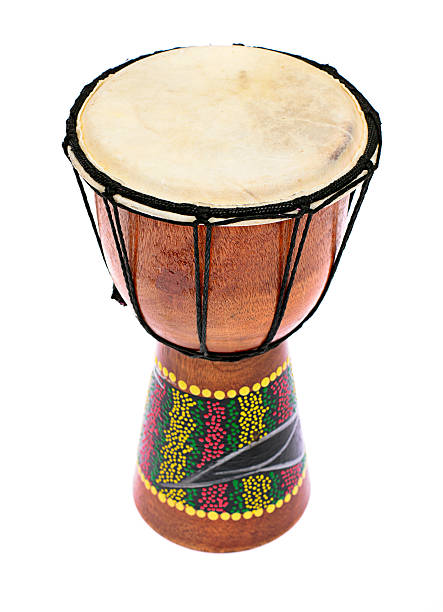 istock African Wooden Drum Isolated on a White Background 502118315