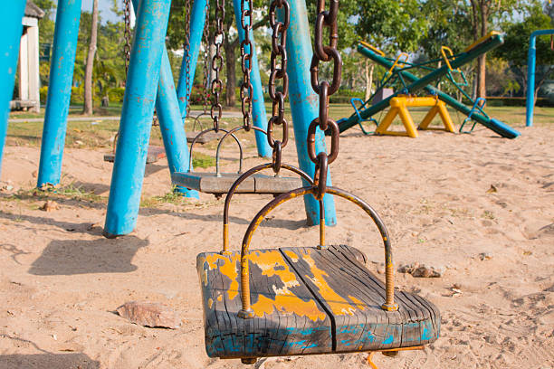 istock The swings in the playground 502118628