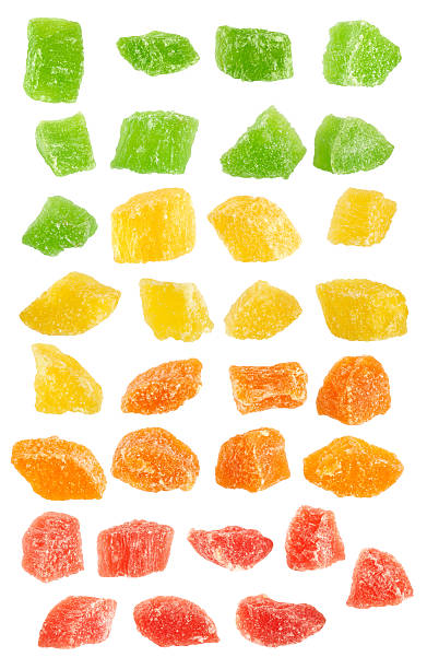 istock Candied fruit  isolated on white background. 502119836