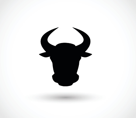 Bull icon  - simple vector illustration isolated on white background