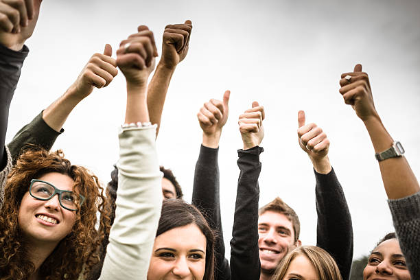 istock Multiracial adult - thumbs up 502126754