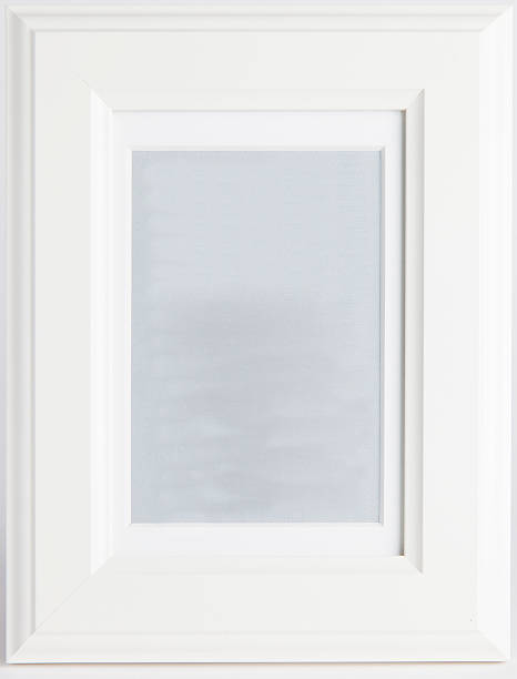 istock White wooden picture frame 502127550