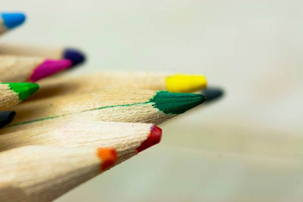 istock Close up of coloured pencils 502128656