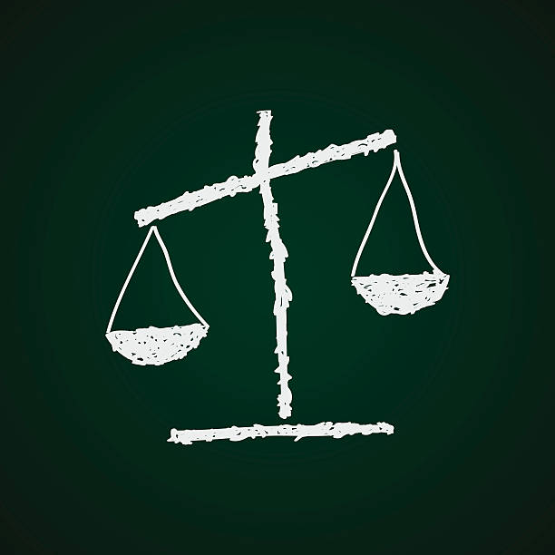 istock Simple doodle of a set of scales 502130532