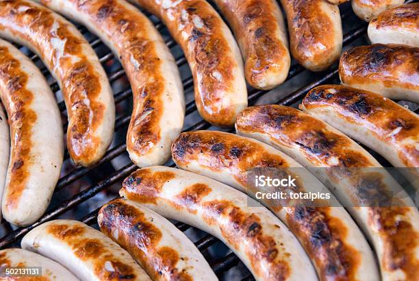 Barbecue Sausages Stock Photo - Download Image Now - Bratwurst, Sausage, Rost Island