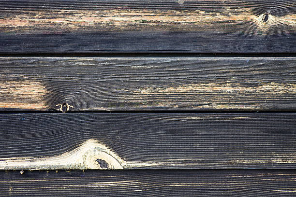 istock Horizontal black wooden boards 502131157