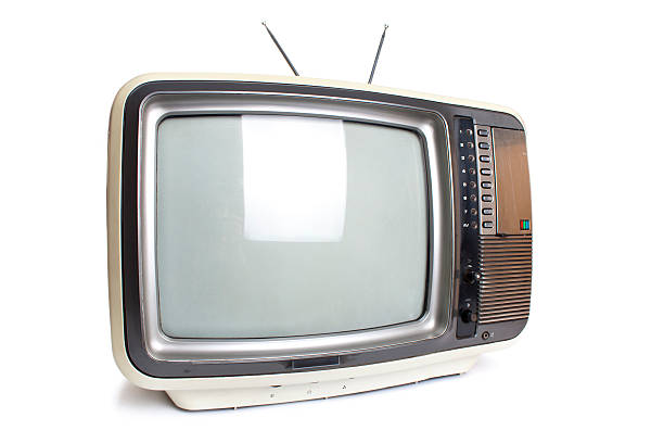 istock Old tv isolated with clipping path. 502131289