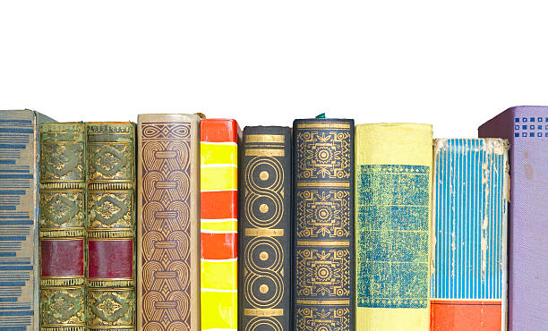 istock row of books, isolated on white background 502131488