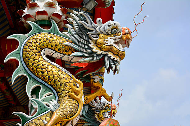 istock Chinese Dragon Sculpture 502133915