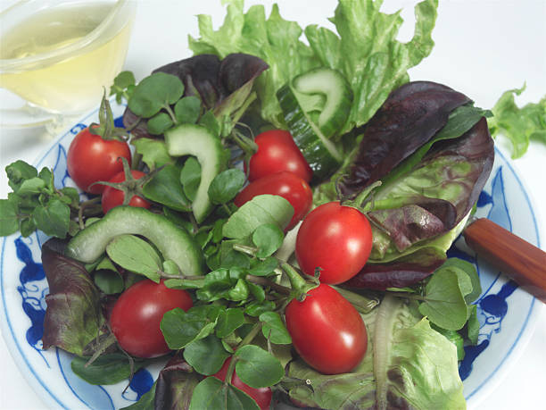 Crispy Cress Salad stock photo