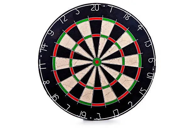 Dart board isolated on white backgraund