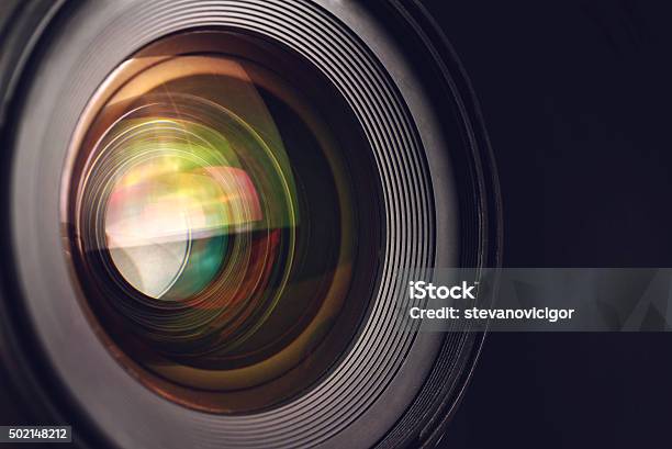 Camera Lens Stock Photo - Download Image Now - Home Video Camera, Video Still, Movie