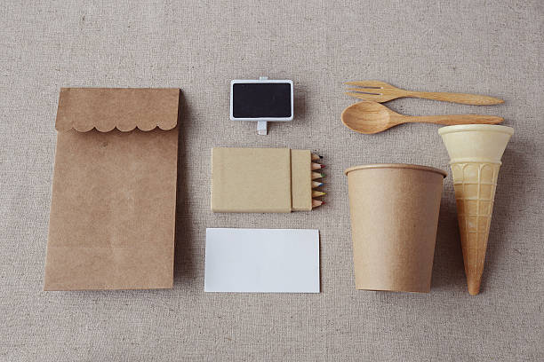 istock Identity branding mockup set, selective focus, vintage tone 502148294