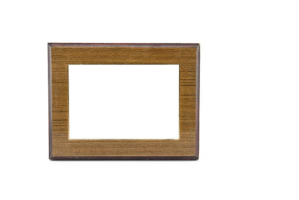 istock Wood frame isolated on white. Clipping path 502148760