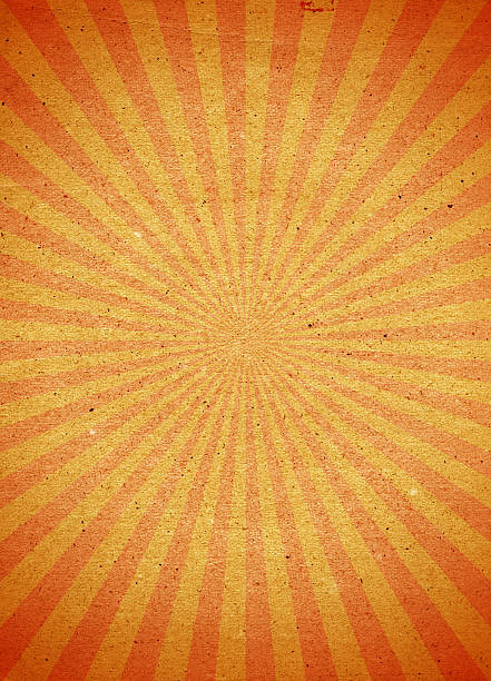 istock Stylized paper orange striped background with vignette 502149260