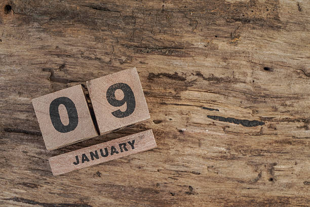istock wooden cube calendar for january 502150104