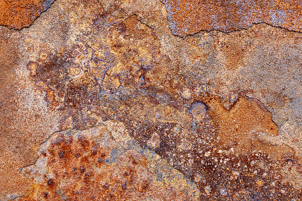 istock Close shot by the weathering corrosion iron surface 502151194