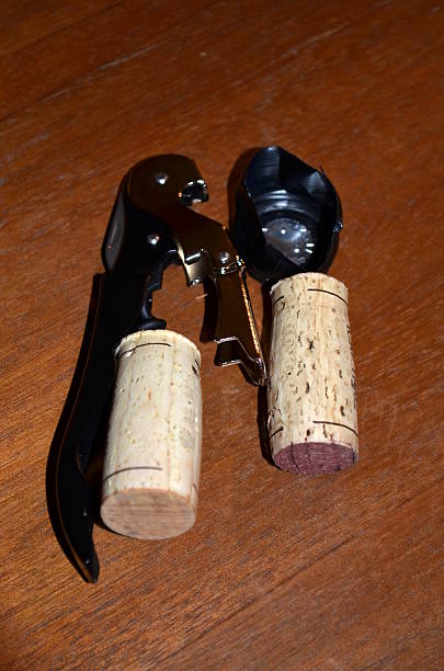 istock Waiters corkscrew and corks in a cellar wine 502153212