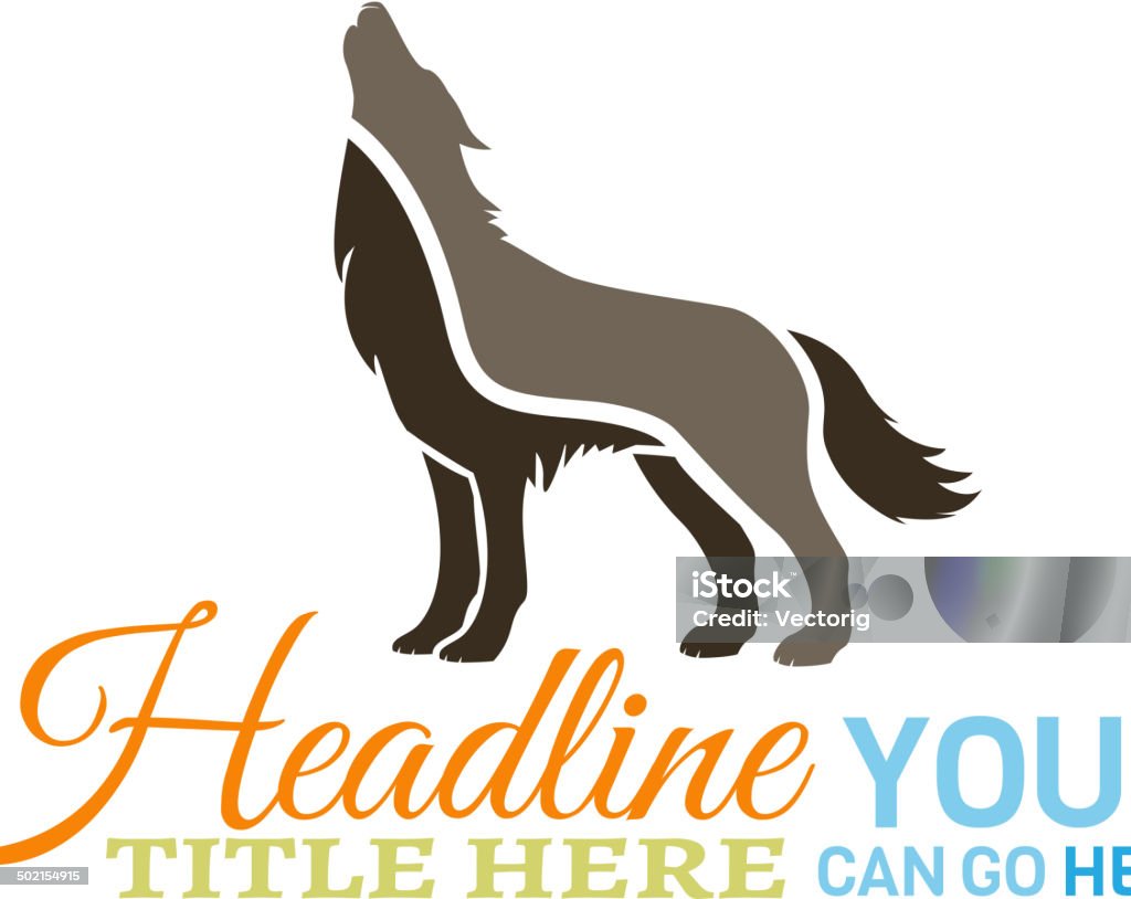 Wolf Wolf Howling. Wolf stock vector