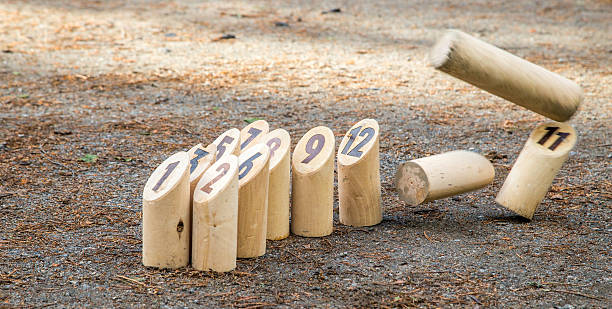 Traditional finnish summer game stock photo