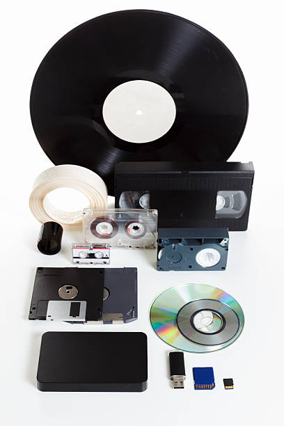 istock Group obsolete and new media, the history of development 502158634