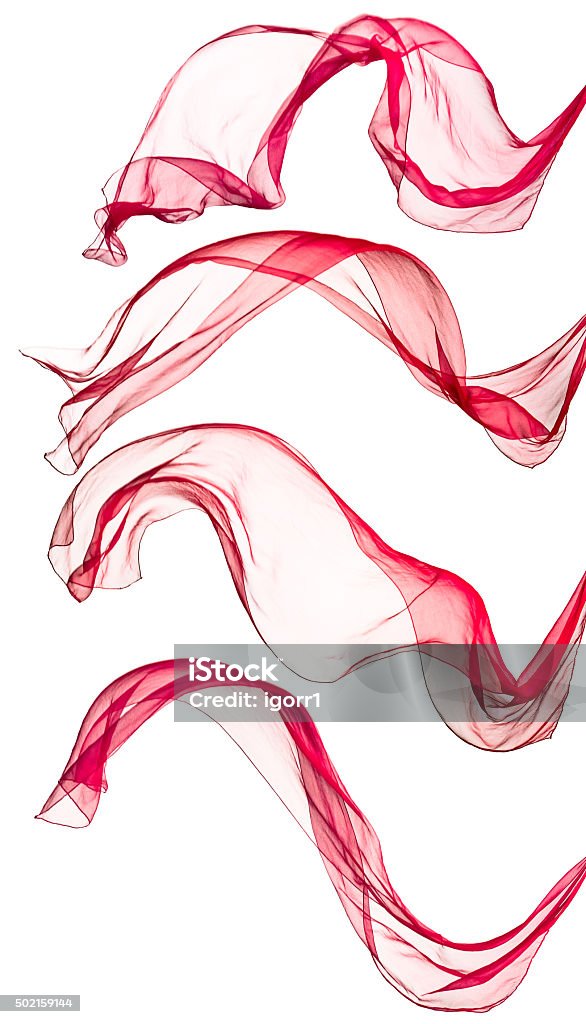 red scarf isolated on white red scarf isolated on a white background 2015 Stock Photo