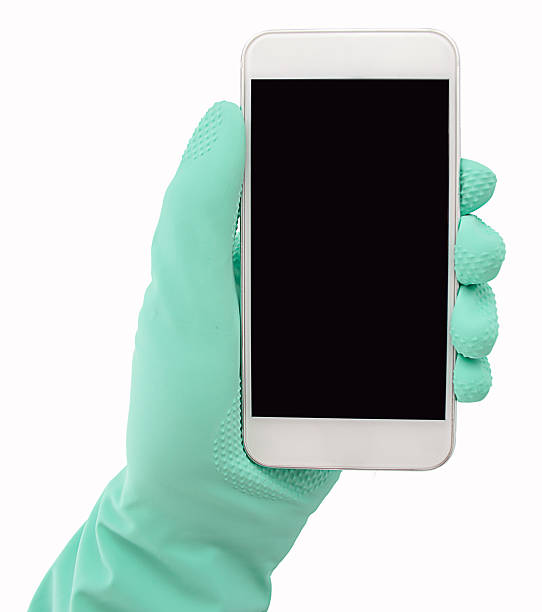 istock cleaning worker holding the smartphone 502159160