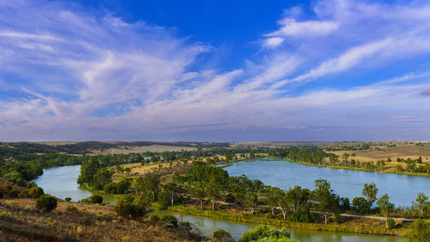 istock Scenic view of high cliff at river late afternoon 502159266