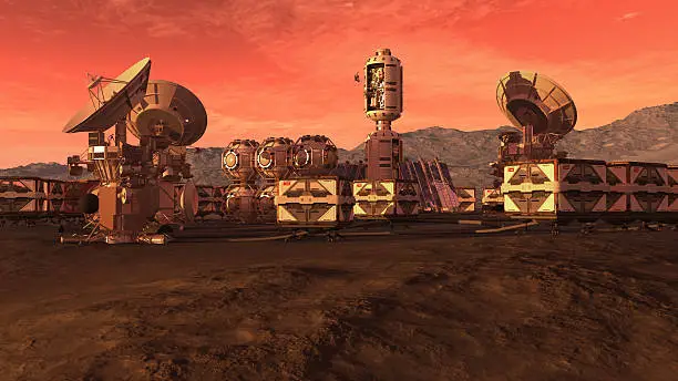 Photo of Colony on a red planet