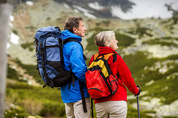istock Senior couple hiking 502161711