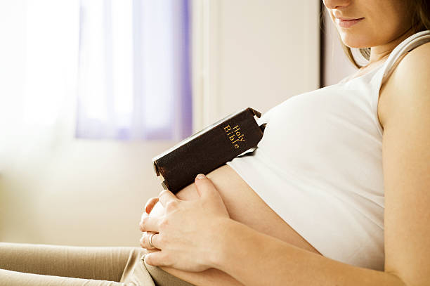 istock Pregnant woman with book 502161925