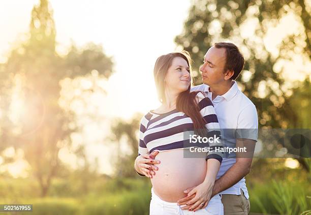 Pregnant Couple Stock Photo - Download Image Now - Adult, Anticipation, Baby - Human Age