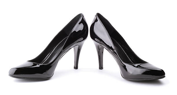istock Female shoes isolated on white background 502163268
