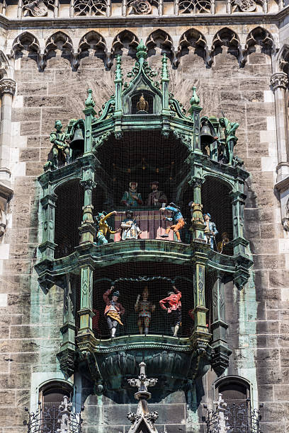 Glockenspiel on the city hall of Munich, Germany